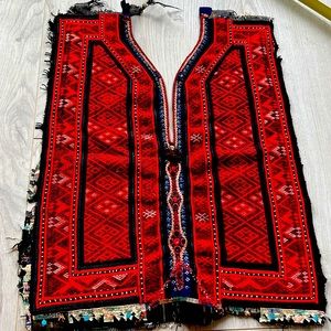 Turkmen Front panel of a clothing. Handmade and stitched